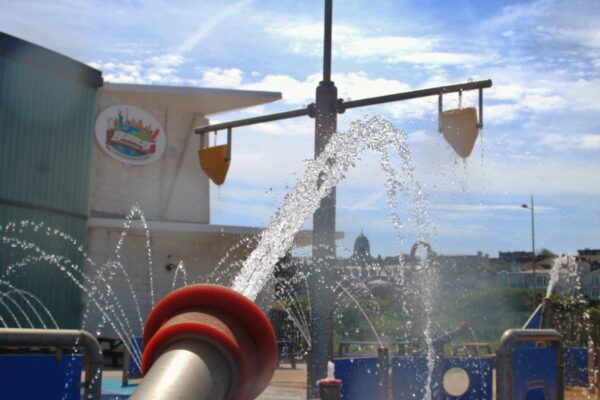 Water Cannon in our Pirate Ship, New Brighton, Wirral
